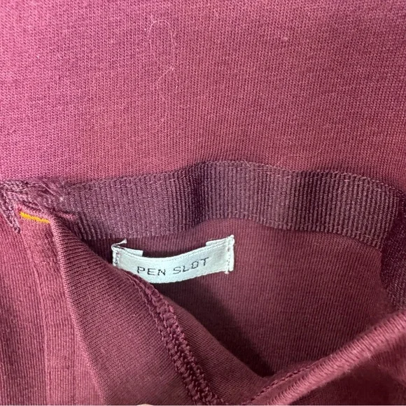 Ariat Rebar Long-Sleeve 3-Button Henley Work Shirt, Burgundy, Large, EUC - Picture 5 of 11